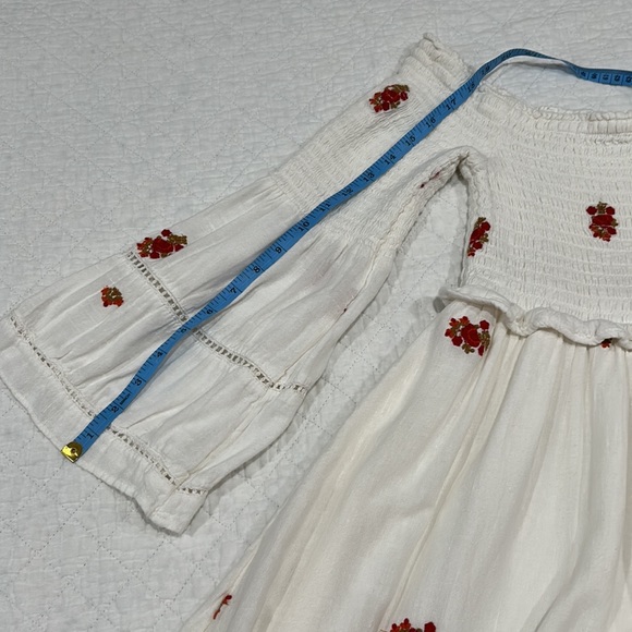 Free People Counting Daisies Embroidered Off-The -Shoulder mini dress - Picture 5 of 11